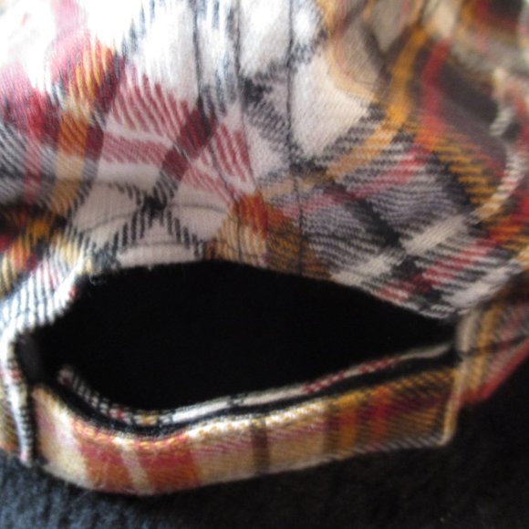 Disney Parks Mickey Mouse 28 Plaid Adjustable Baseball Cap Hat - Picture 2 of 3